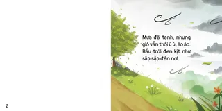 Cảnh gió thổi sau cơn mưa dông