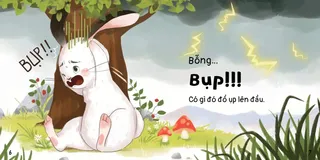 Thỏ hoảng sợ khi sét đánh bụp đầu