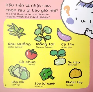 Học nhận biết các loại rau củ quả