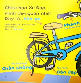 Làm quen các bộ phận của xe đạp