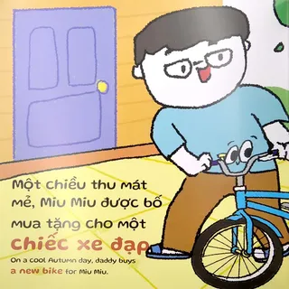 Bố tặng Miu Miu chiếc xe đạp mới