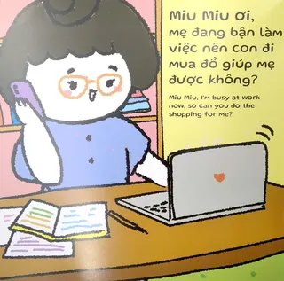 Mẹ nhờ Miu Miu đi mua đồ giúp