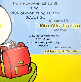 Miu Miu tự lập tự đi học một mình