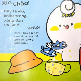 Miu Miu học nhận biết đồ dùng đi học