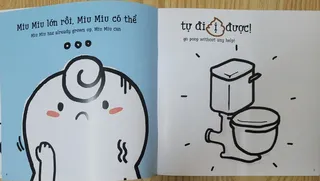 Miu Miu tự đi vệ sinh không cần giúp đỡ