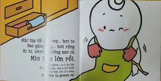 Miu Miu mặc tạp dề mẹ tự lập