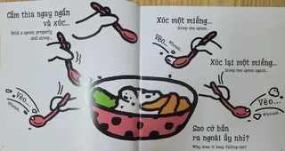 Bài học xúc thìa và tự ăn cơm