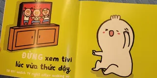 Bài học không xem tivi khi vừa thức dậy