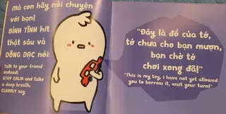 Bình tĩnh nói chuyện khi bạn lấy đồ chơi