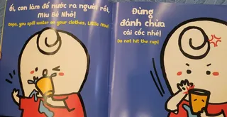 Bài học đừng làm đổ nước và đánh chừa
