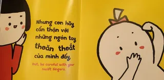 Bài học cẩn thận với ngón tay nhanh nhẹn