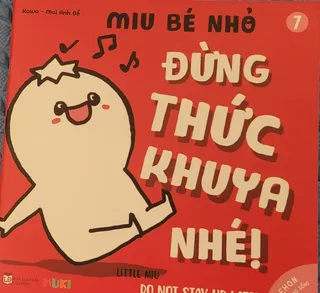 Sách Ehon Miu Bé Nhỏ Tập 7 - Đừng Thức Khuya Nhé