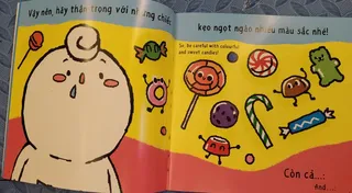 Cảnh báo về kẹo ngọt nhiều màu sắc