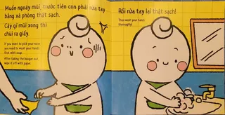 Bài học rửa tay sạch trước và sau khi ngoáy mũi