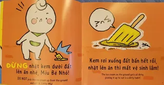 Bài học đừng nhặt kem dưới đất ăn