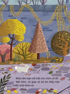 Mary và chú thỏ trắng trong khu vườn