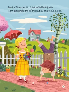 Tom Sawyer thu hút sự chú ý của Becky