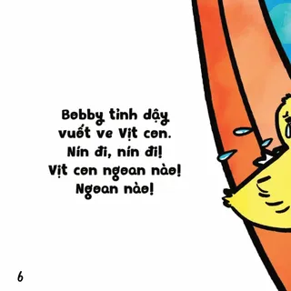 Bobby vỗ về Vịt con đang khóc