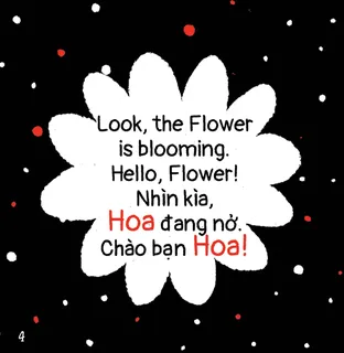 Hoa đang nở - Song ngữ Anh Việt
