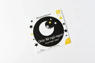 Bìa sách Chúc Bé Ngủ Ngon đen trắng
