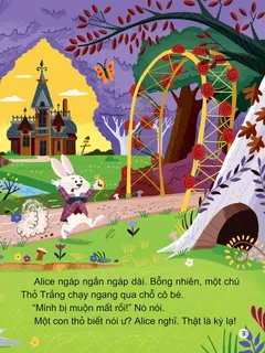 Thỏ Trắng chạy qua trước mắt Alice