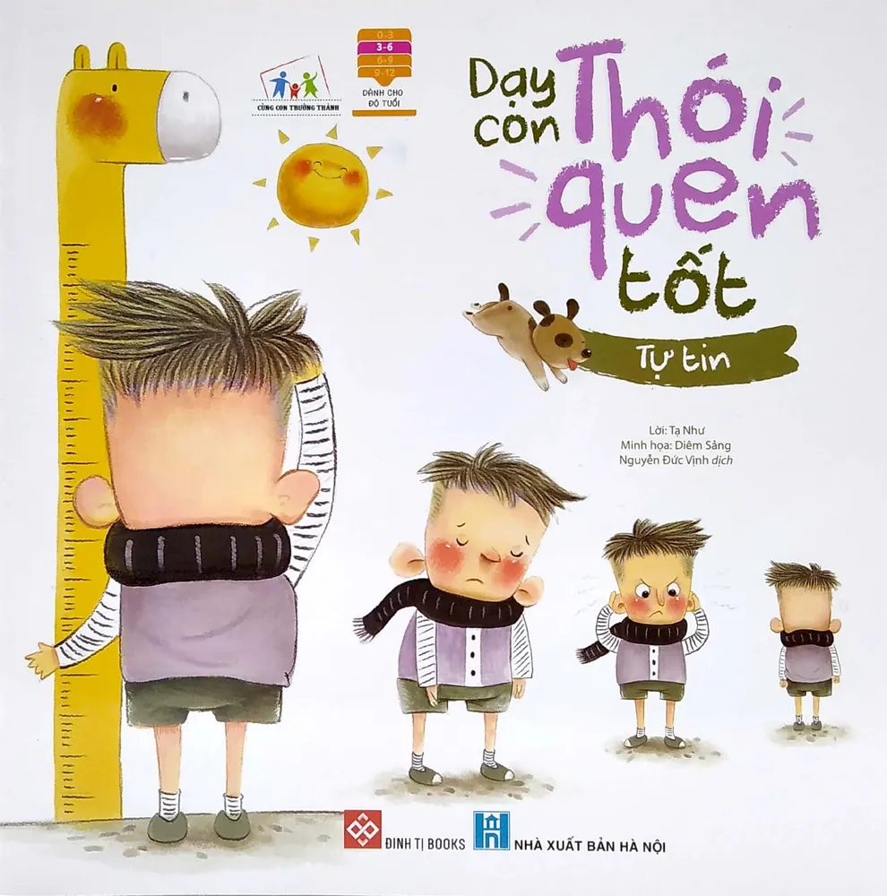 Sách Dạy Con Thói Quen Tốt - Tự Tin bìa mềm cho bé 3-6 tuổi của Tạ Như, Diêm Sảng, NXB Hà Nội