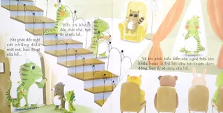 Bé khủng long xấu hổ trong nhiều tình huống
