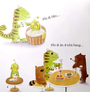 Bài học không xấu hổ khi tắm và ăn nhà hàng