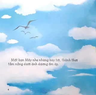Bạn Mây thảnh thơi bay dưới nắng ấm