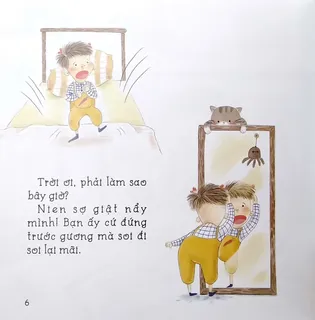 Nien sợ hãi nhìn gương phát hiện điều bất ngờ