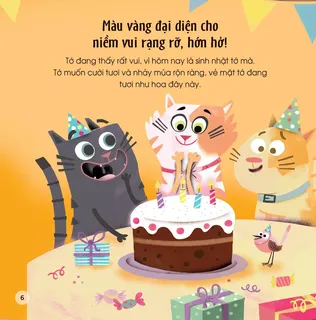 Màu vàng đại diện niềm vui rạng rỡ hớn hở