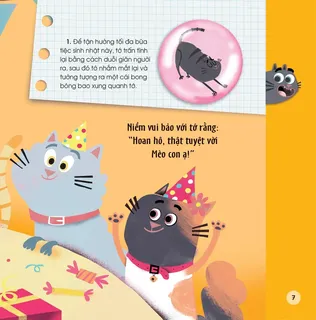 Mèo con vui mừng tại tiệc sinh nhật