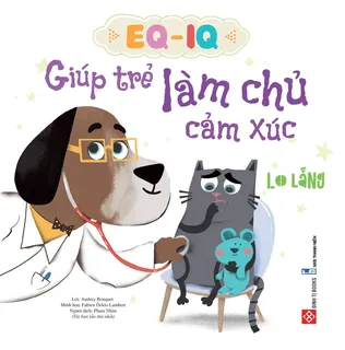 Bìa sách về cảm xúc lo lắng cho trẻ