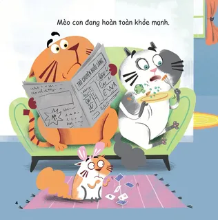 Mèo con hoàn toàn khỏe mạnh và vui vẻ