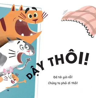 Dậy thôi - Cảnh các chú mèo giục nhau
