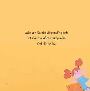 Bài học về tính ích kỷ của mèo con