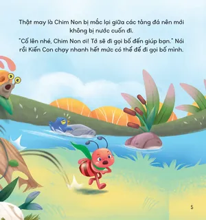 Kiến Con chạy gọi bố cứu Chim Non