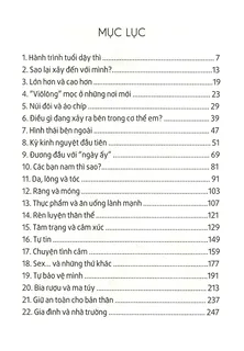 Mục lục 22 chương sách tuổi dậy thì
