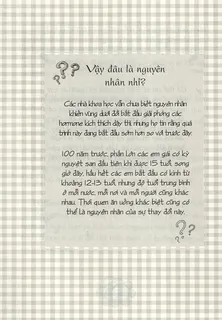 Nguyên nhân dậy thì sớm hơn ở trẻ gái