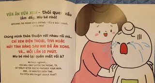 Bài học không xem điện thoại khi ăn