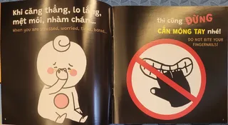 Bài học đừng cắn móng tay khi căng thẳng