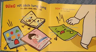 Bài học không ném sách xuống sàn