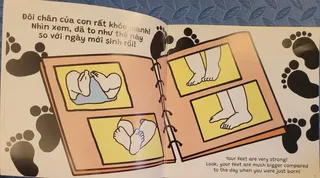 Đôi chân lớn lên so với lúc mới sinh