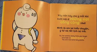 Bài học lịch sự nơi công cộng cho bé