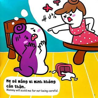Miu Miu lo sợ bị mẹ mắng vì vô ý