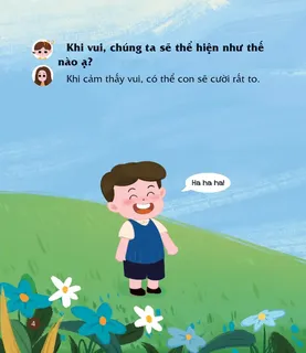 Biểu hiện vui vẻ khi cảm thấy hạnh phúc