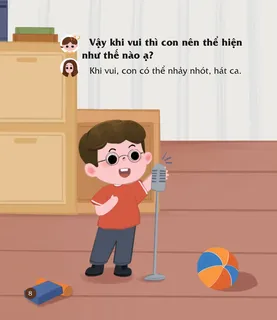 Cách thể hiện niềm vui qua hát và nhảy