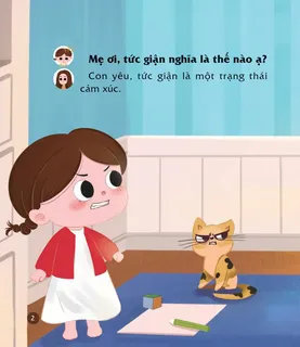 Bé hỏi mẹ về cảm xúc tức giận