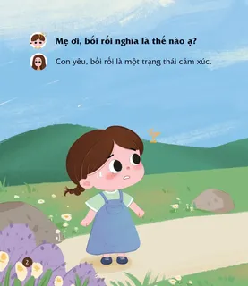 Bé hỏi mẹ về cảm xúc bối rối