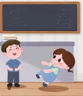 Bạn bè trêu chọc gây bối rối khó chịu